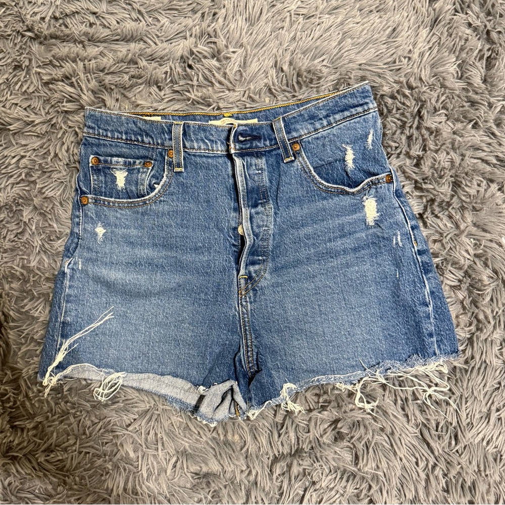 Levi’s high waisted denim shirts